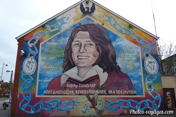 Mural consacré à Bobby Sands à Belfast