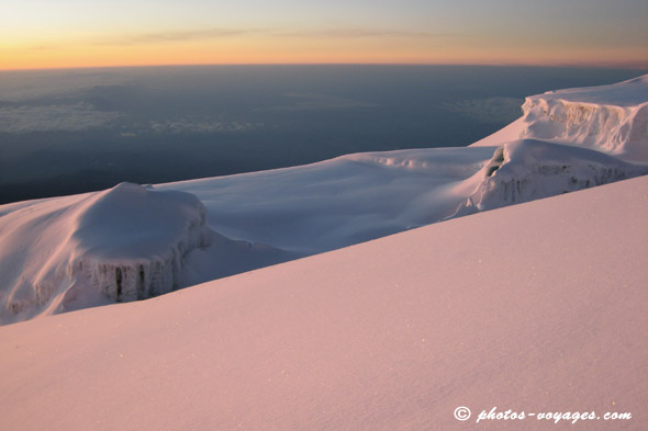 Kilimanjaro glacier and snow