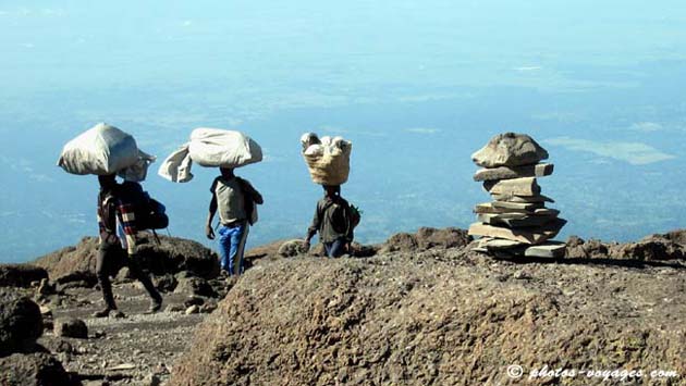 porters carrying our bags